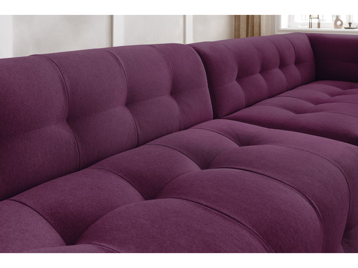Sofa modułowa 4-osobowa nierozkładana KLEBER z pufem
