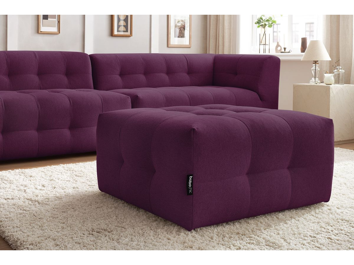 Sofa modułowa 4-osobowa nierozkładana KLEBER z pufem