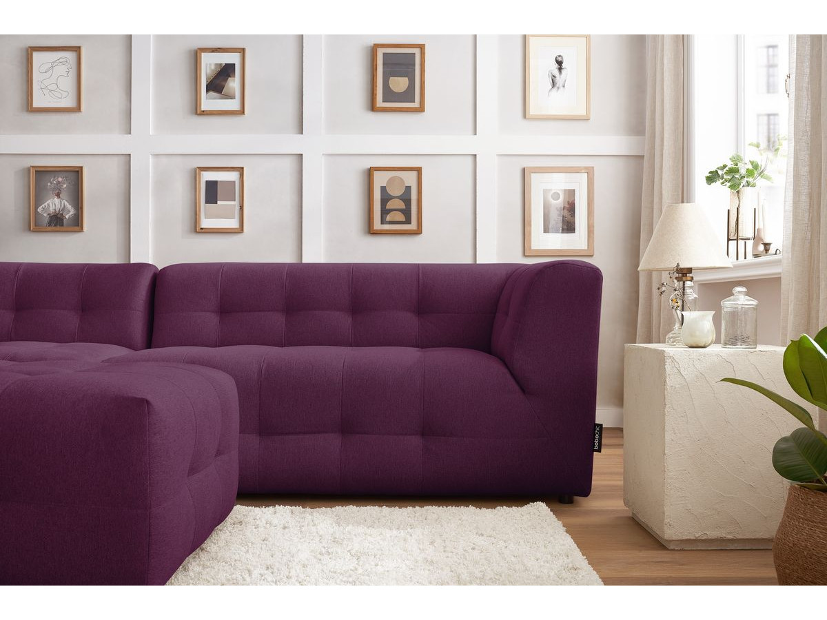 Sofa modułowa 4-osobowa nierozkładana KLEBER z pufem