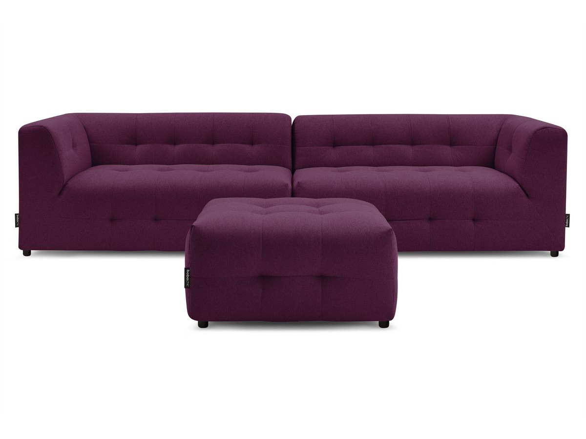 Sofa modułowa 4-osobowa nierozkładana KLEBER z pufem