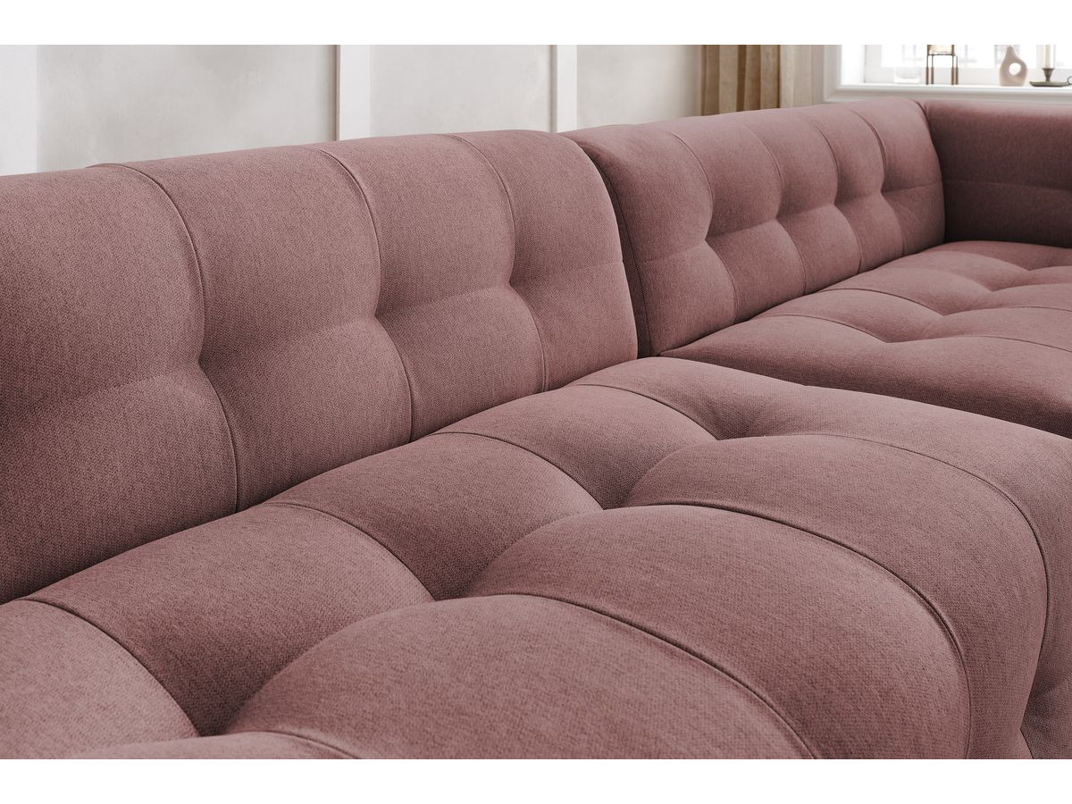 Sofa modułowa 4-osobowa nierozkładana KLEBER z pufem