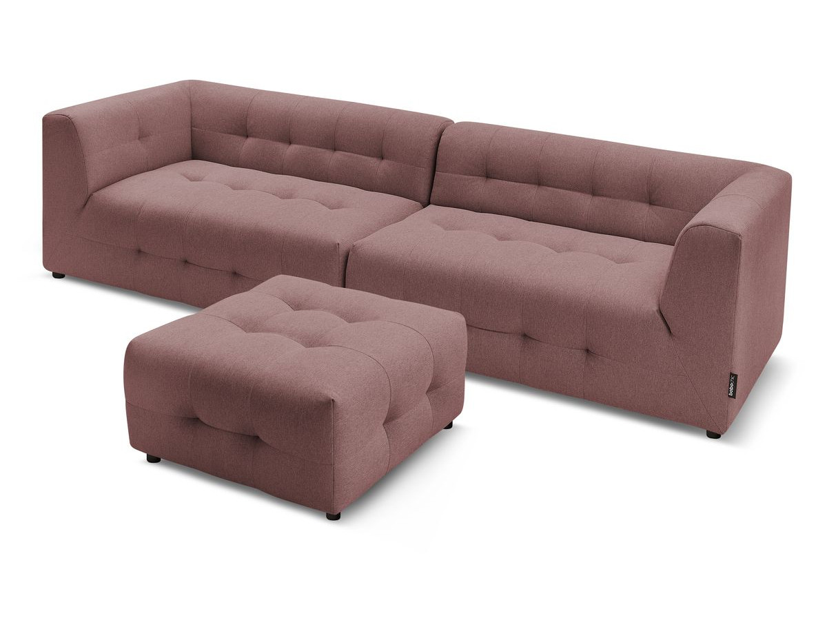Sofa modułowa 4-osobowa nierozkładana KLEBER z pufem