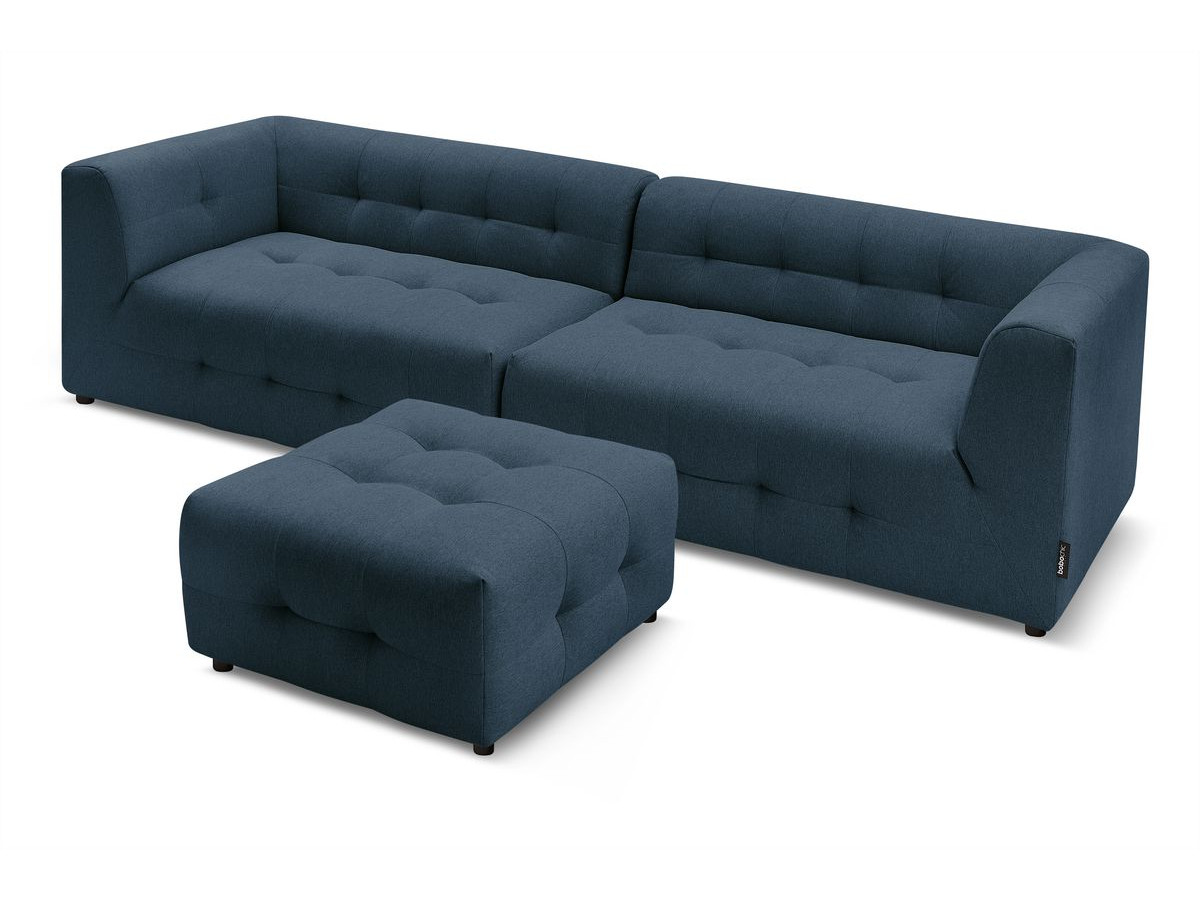 Sofa modułowa 4-osobowa nierozkładana KLEBER z pufem