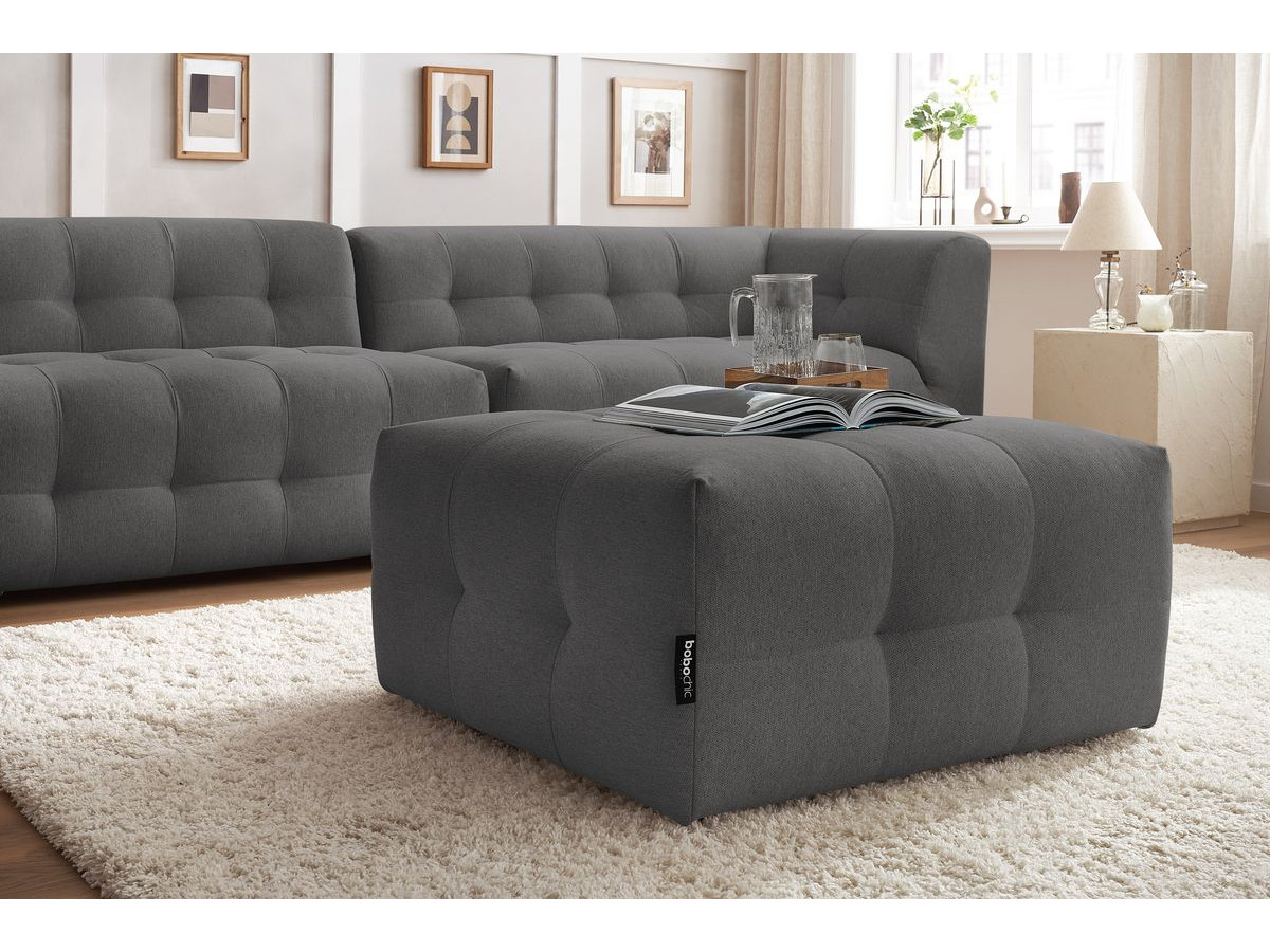 Sofa modułowa 4-osobowa nierozkładana KLEBER z pufem