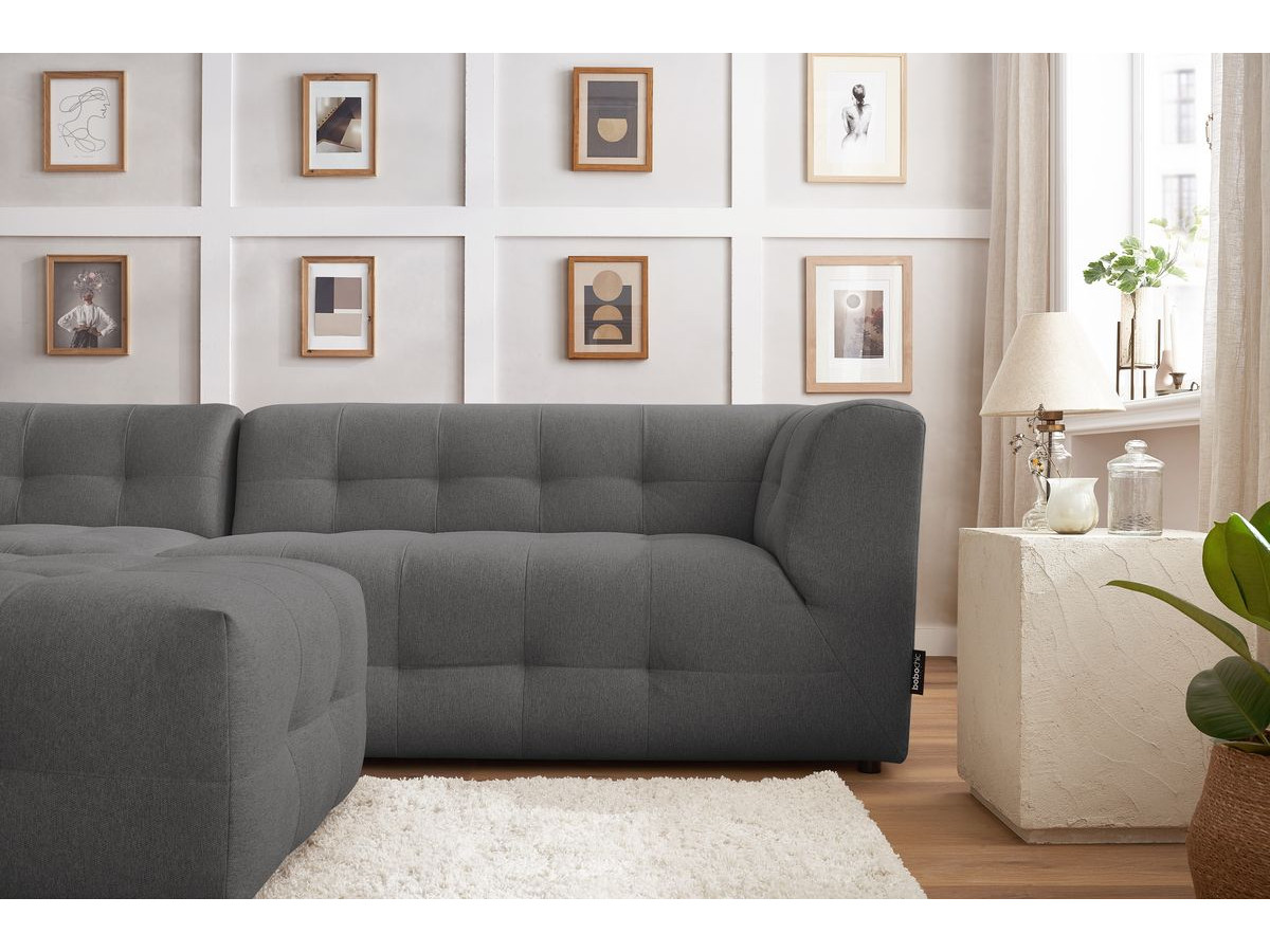 Sofa modułowa 4-osobowa nierozkładana KLEBER z pufem