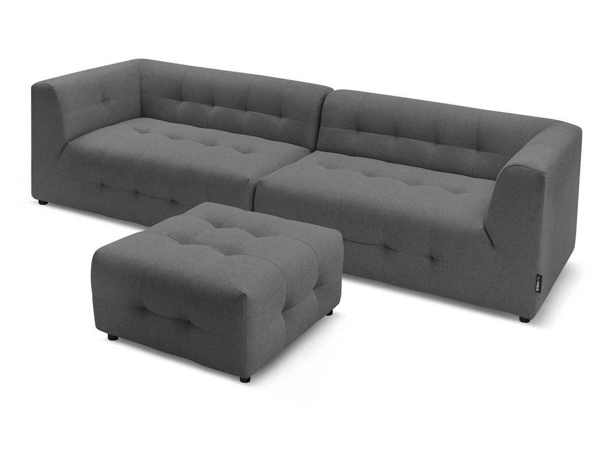 Sofa modułowa 4-osobowa nierozkładana KLEBER z pufem