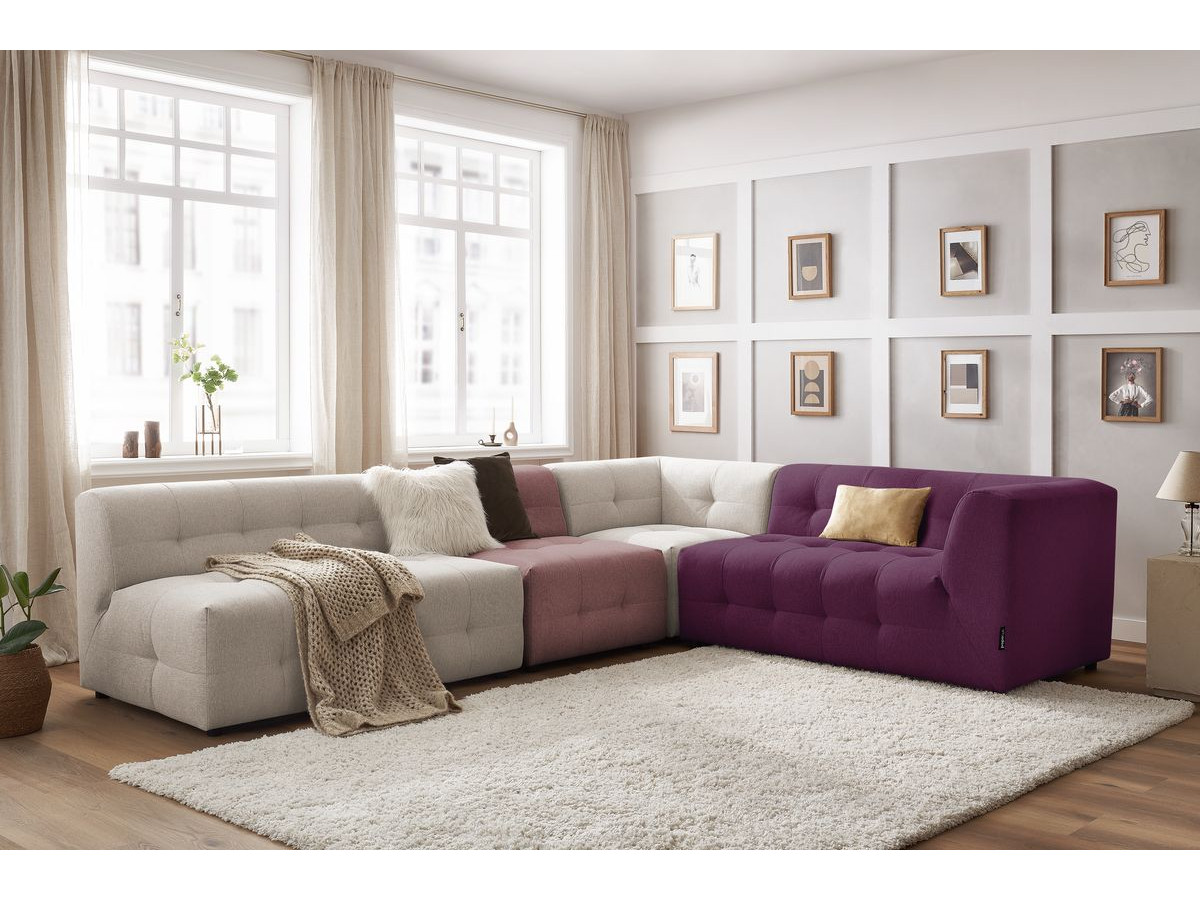 Canapé d'angle modulable KLEBER multicolore