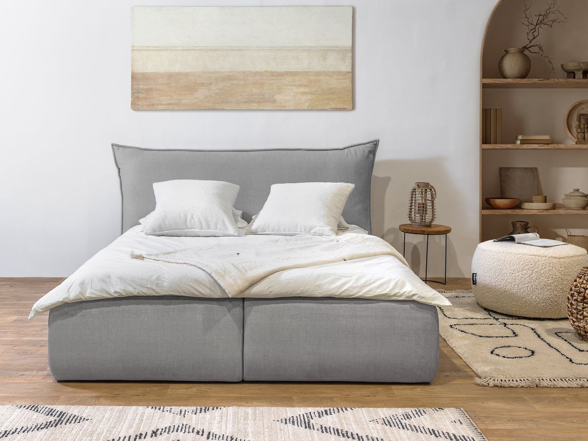 JADE opbergbed met hoofdbord met kusseneffect