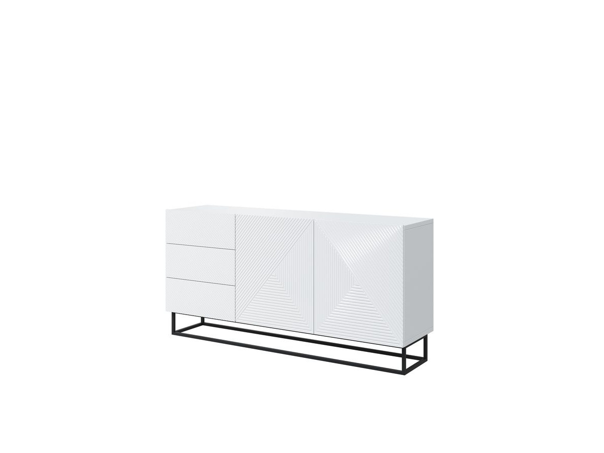 ALICE 2-deurs dressoir 167 cm metalen poten