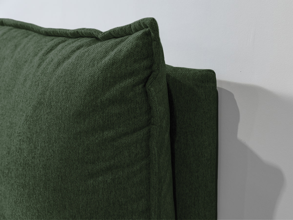 GARANCE opbergbed met hoofdbord met kusseneffect