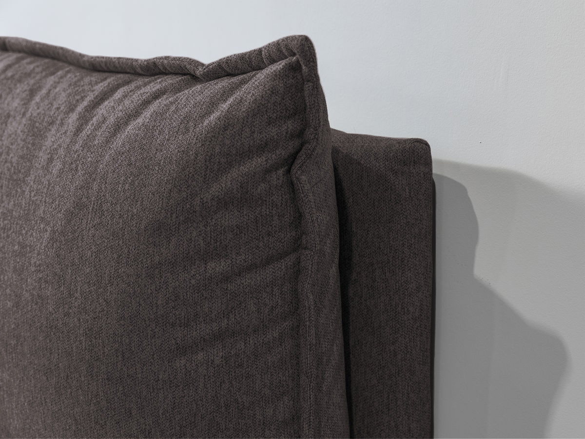 GARANCE opbergbed met hoofdbord met kusseneffect