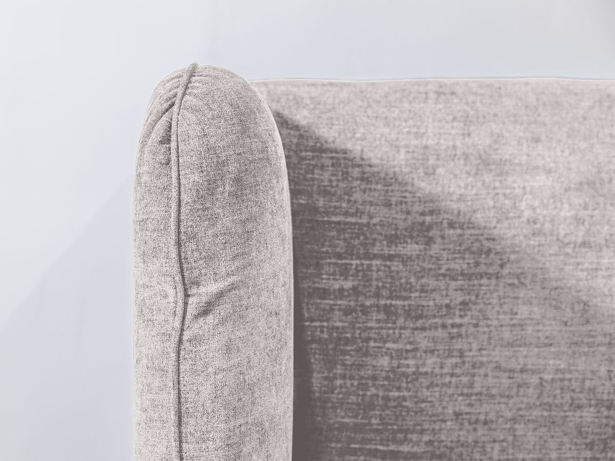 LOUISE opbergbed met gestoffeerd hoofdeinde