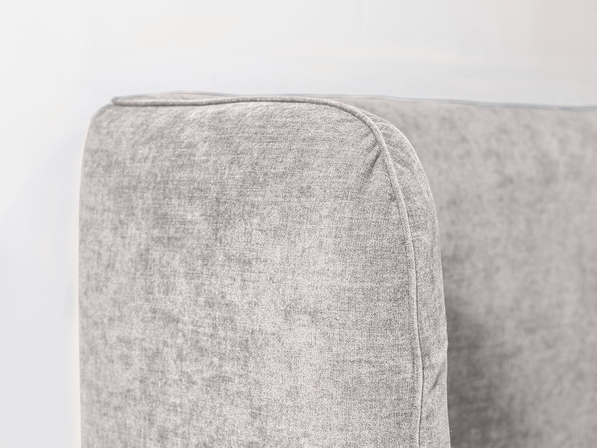 LOUISE opbergbed met gestoffeerd hoofdeinde