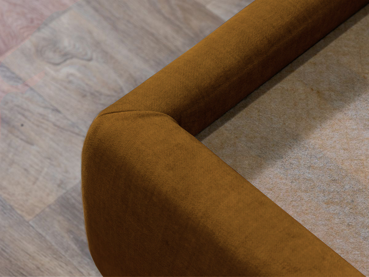 Lit coffre JADE avec tête de lit effet oreiller jaune — vue 6