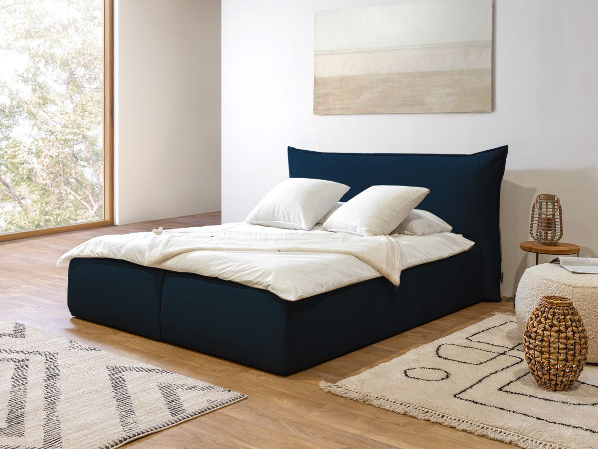 JADE opbergbed met hoofdbord met kusseneffect