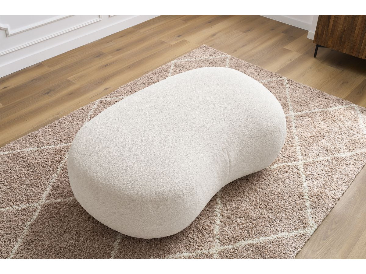 Pouf SAINT-GERMAIN bouclette blanc — vue 5