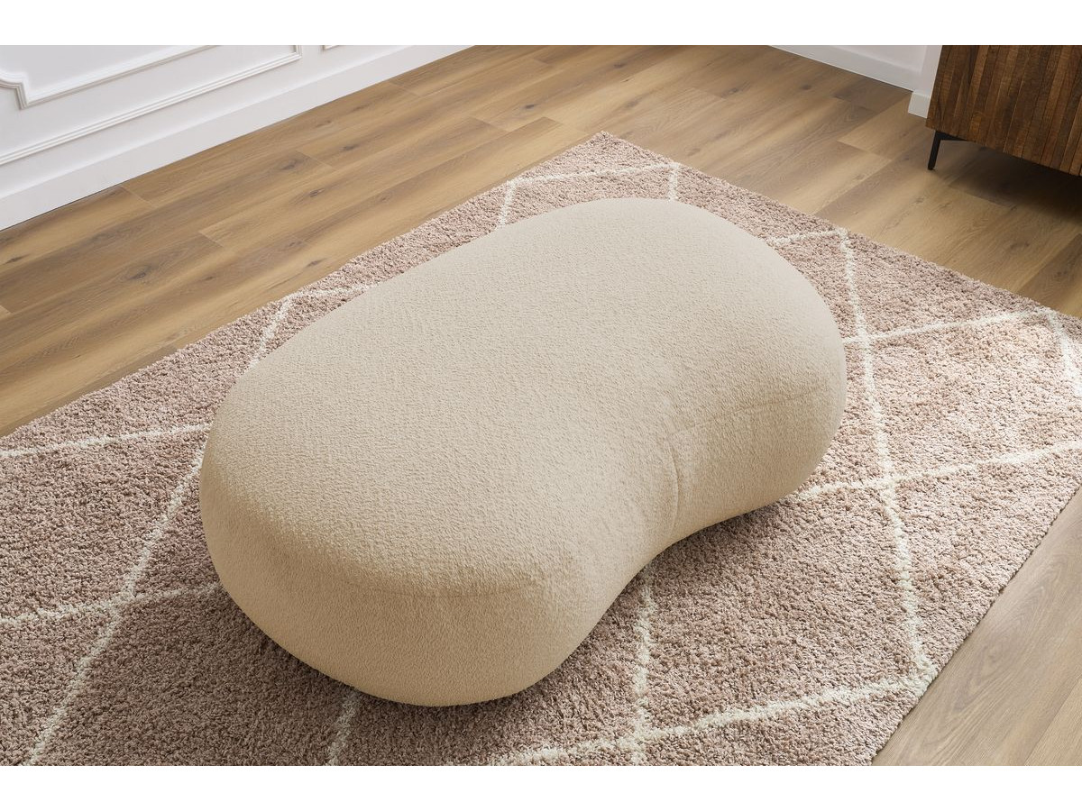 Pouf SAINT-GERMAIN bouclette beige — vue 5