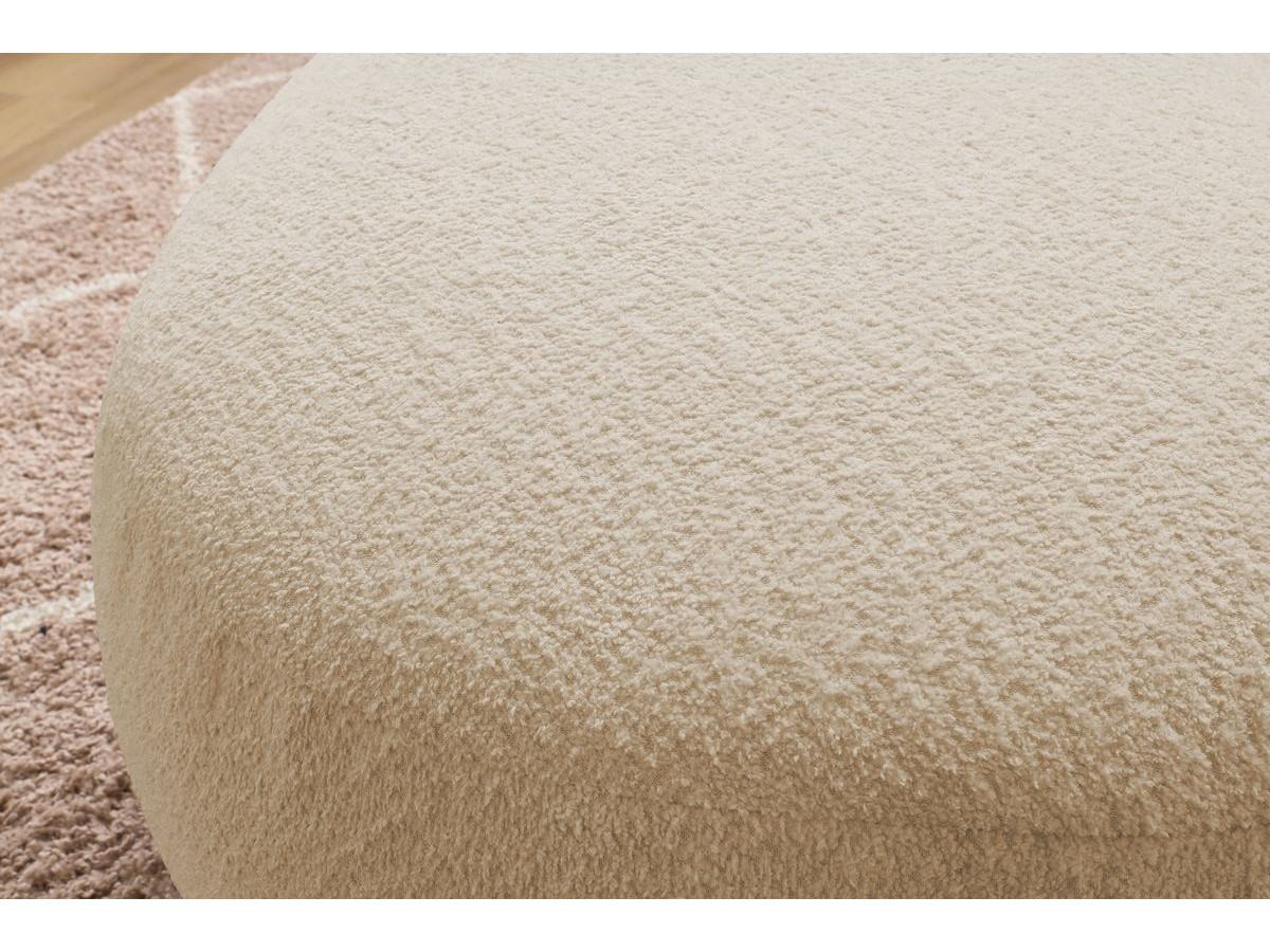Pouf SAINT-GERMAIN tissu bouclette
