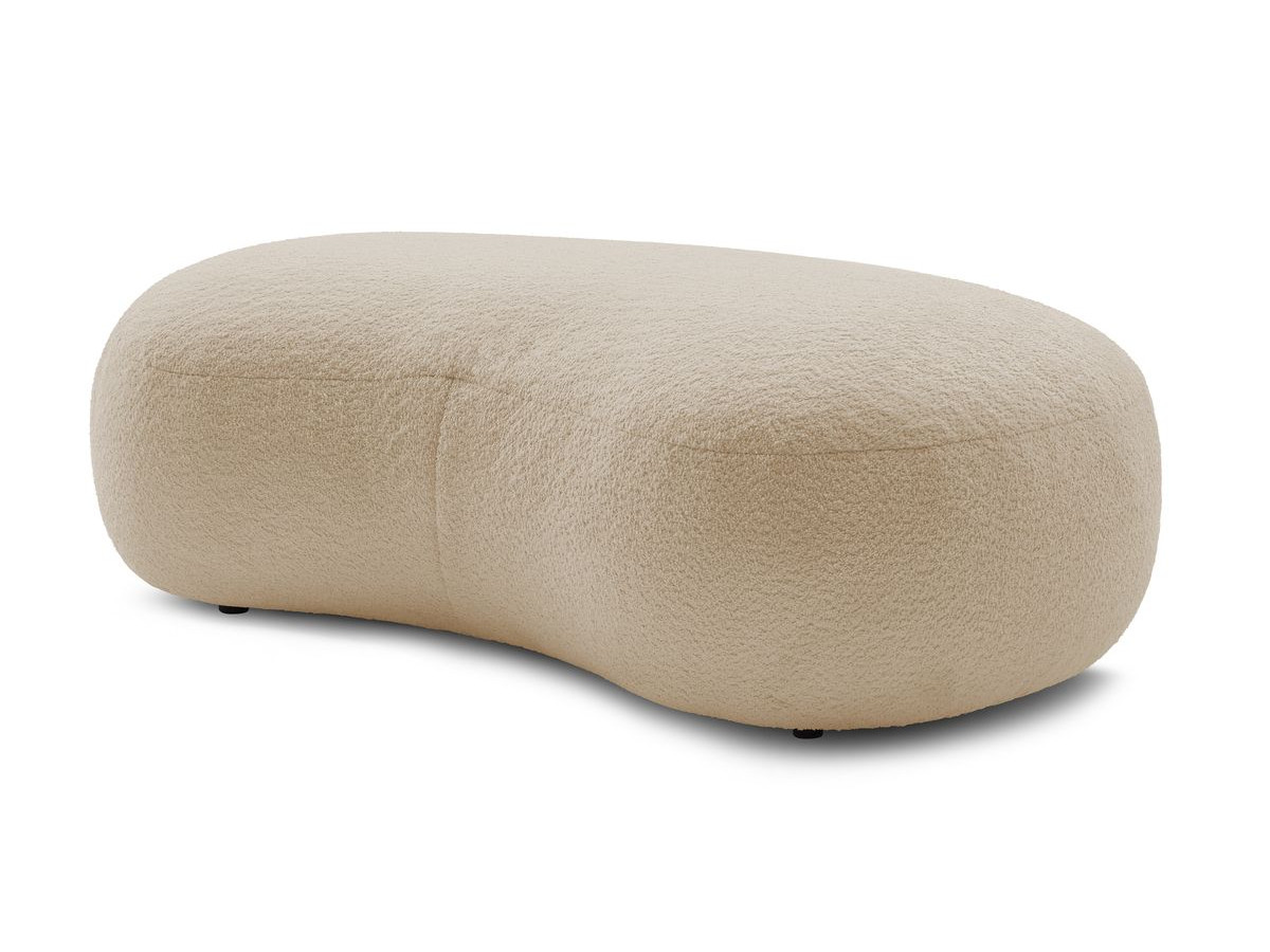 Pouf SAINT-GERMAIN tissu bouclette