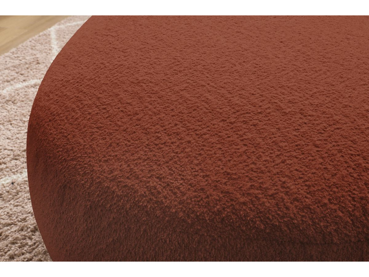 Pouf SAINT-GERMAIN tissu bouclette