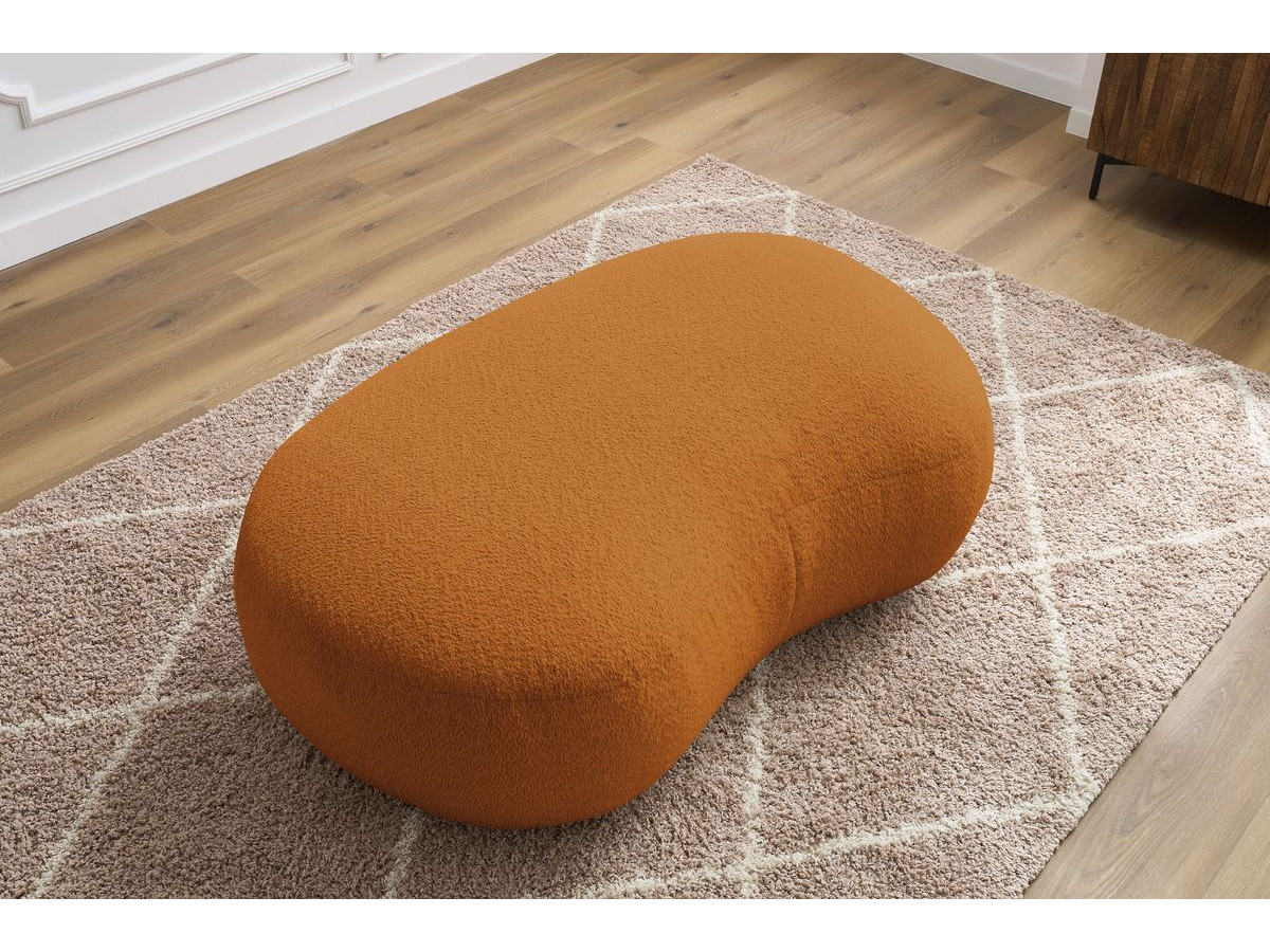 Pouf SAINT-GERMAIN bouclette jaune — vue 5