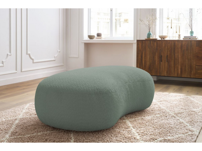 Pouf SAINT-GERMAIN tissu bouclette