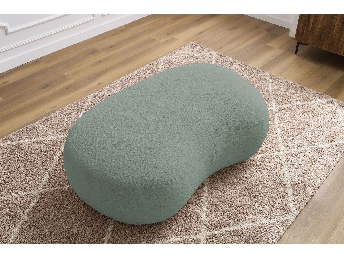 Pouf SAINT-GERMAIN bouclette vert — vue 5