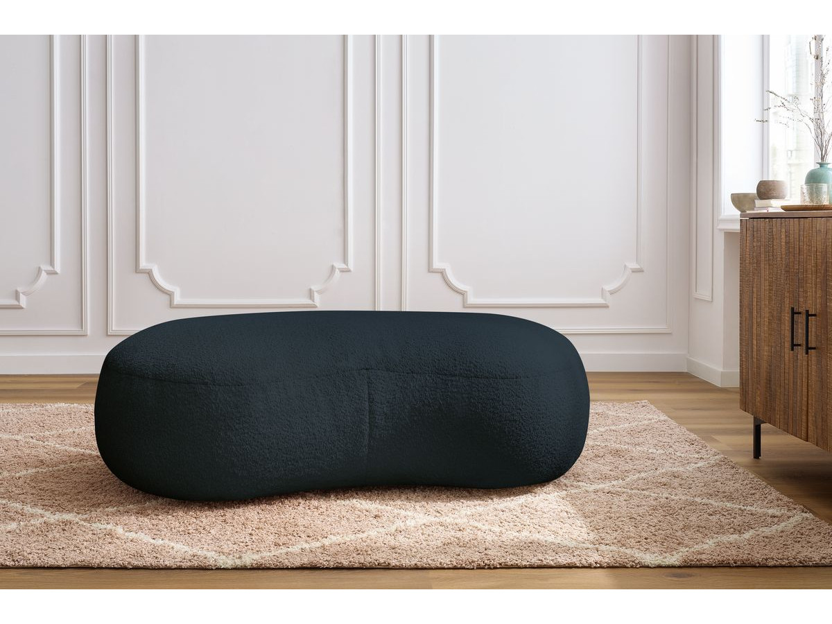 Pouf SAINT-GERMAIN tissu bouclette