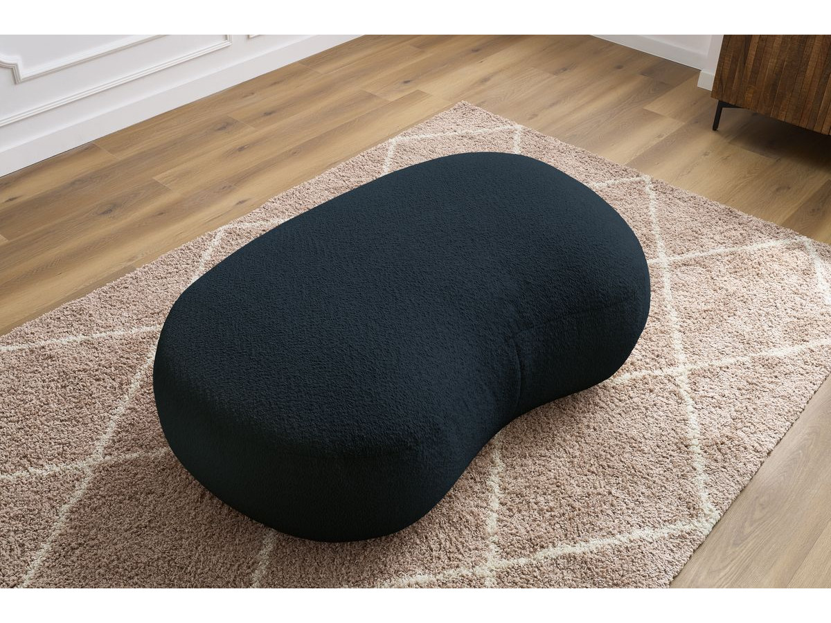 Pouf SAINT-GERMAIN bouclette bleu foncé — vue 5