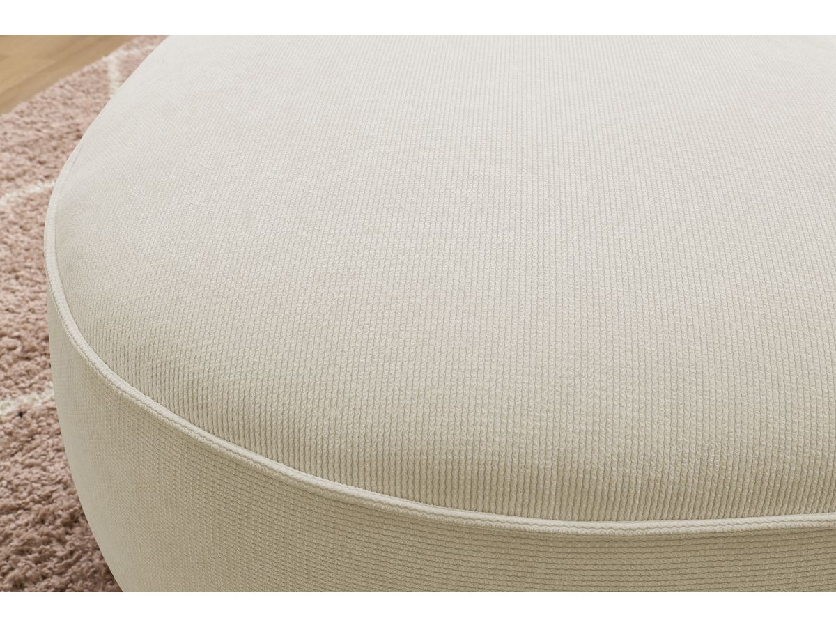Pouf SAINT-GERMAIN tissu texturé