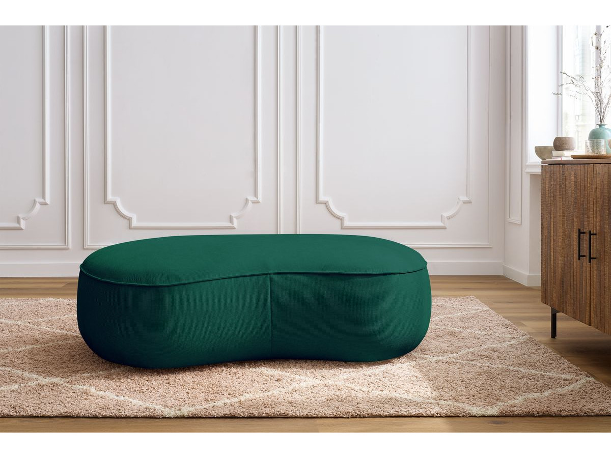 Pouf SAINT-GERMAIN texturé vert — vue 4