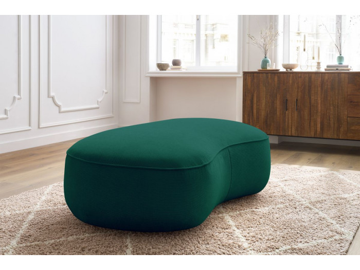 Pouf SAINT-GERMAIN tissu texturé