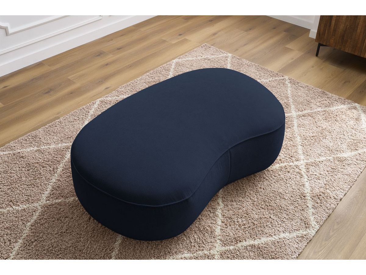 Pouf SAINT-GERMAIN texturé bleu foncé — vue 5