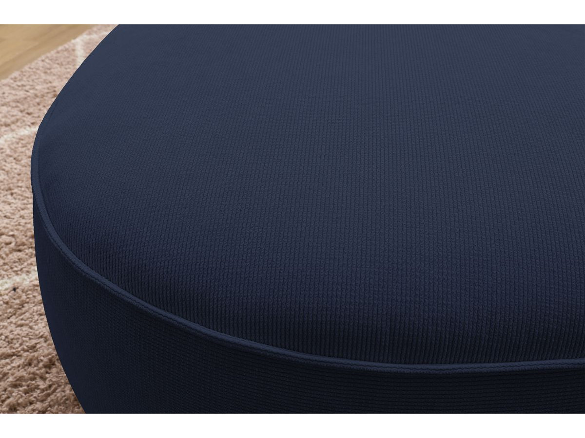 Pouf SAINT-GERMAIN texturé bleu foncé — vue 6