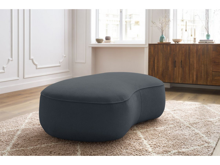 Pouf SAINT-GERMAIN tissu texturé