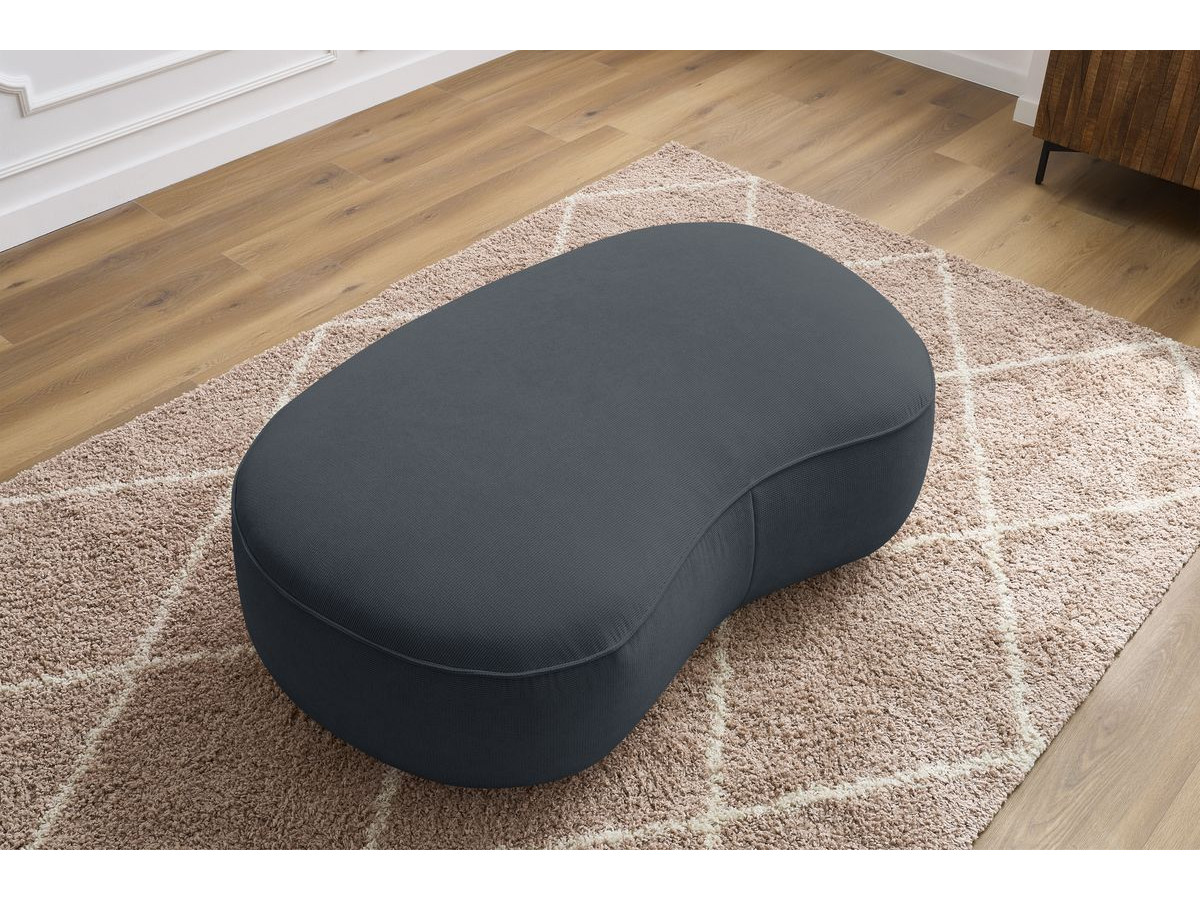 Pouf SAINT-GERMAIN texturé gris foncé — vue 5