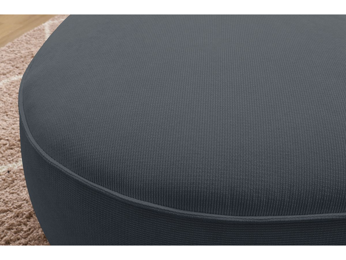 Pouf SAINT-GERMAIN texturé gris foncé — vue 6
