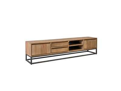 Meuble TV 200 cm BERGERAC Bois massif de manguier
