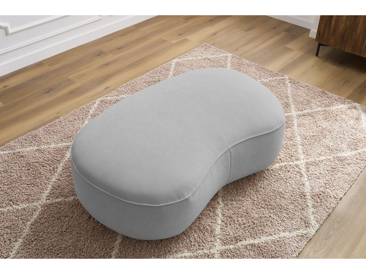 Pouf SAINT-GERMAIN texturé gris clair — vue 5