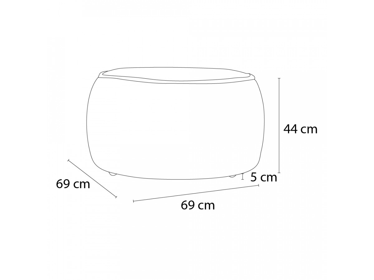 Pouf rond ANGORA