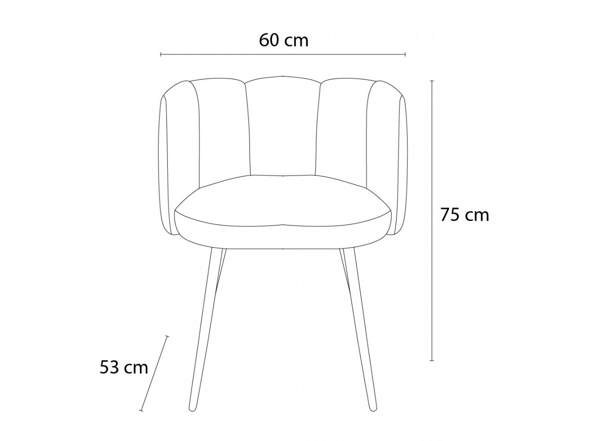 Set van 2 CELIA beige stoelen met structuurstof