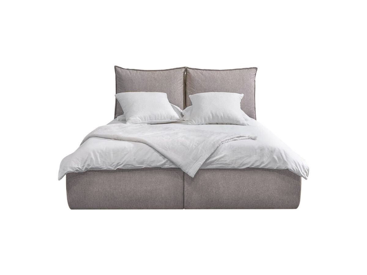 GARANCE opbergbed met hoofdbord met kusseneffect