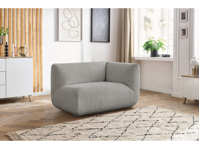 Chauffeuse 1 place avec accoudoir pour canapé modulable LECOMTE