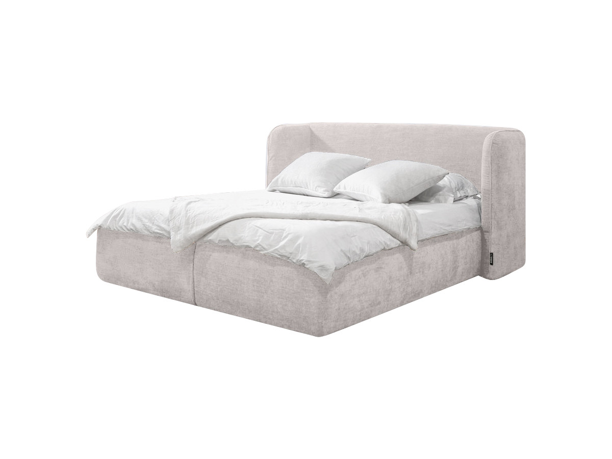 LOUISE opbergbed met gestoffeerd hoofdeinde