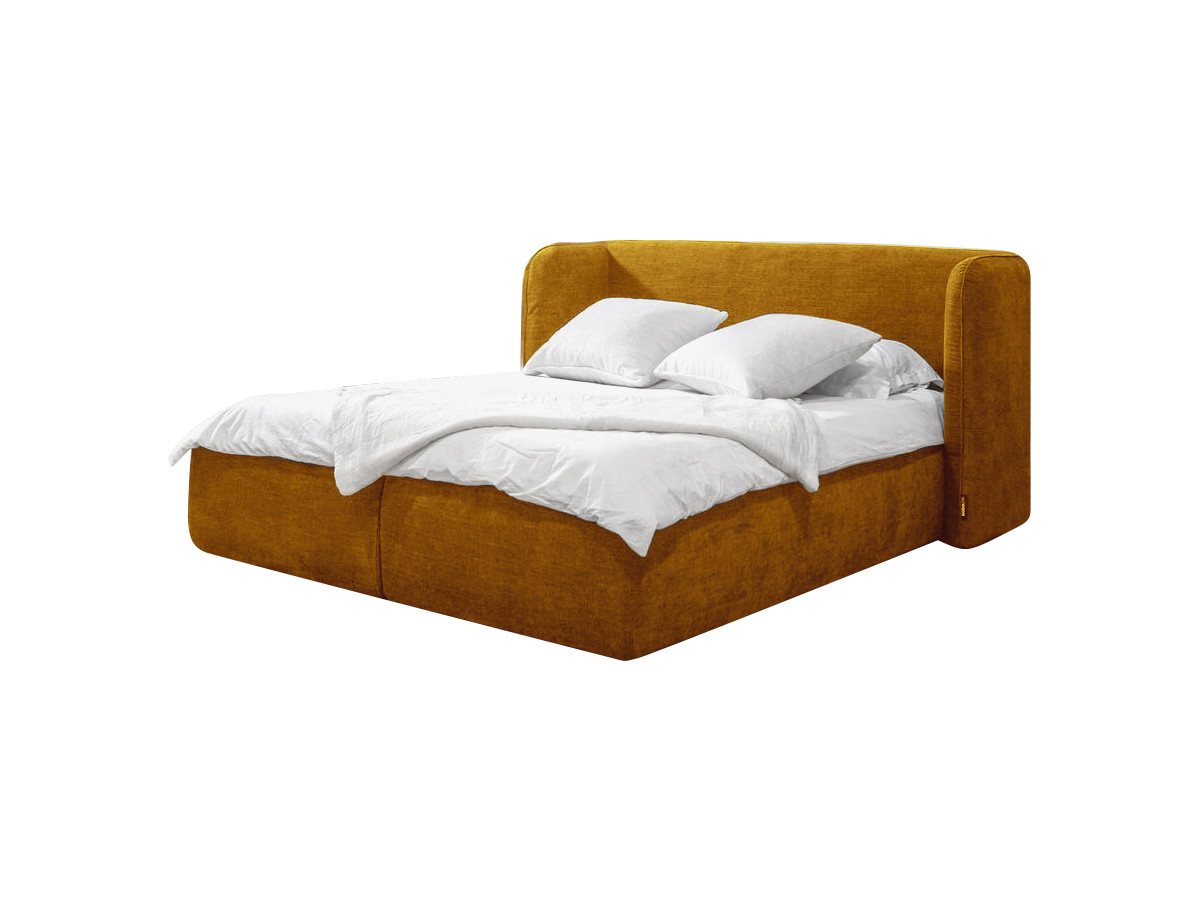 LOUISE opbergbed met gestoffeerd hoofdeinde