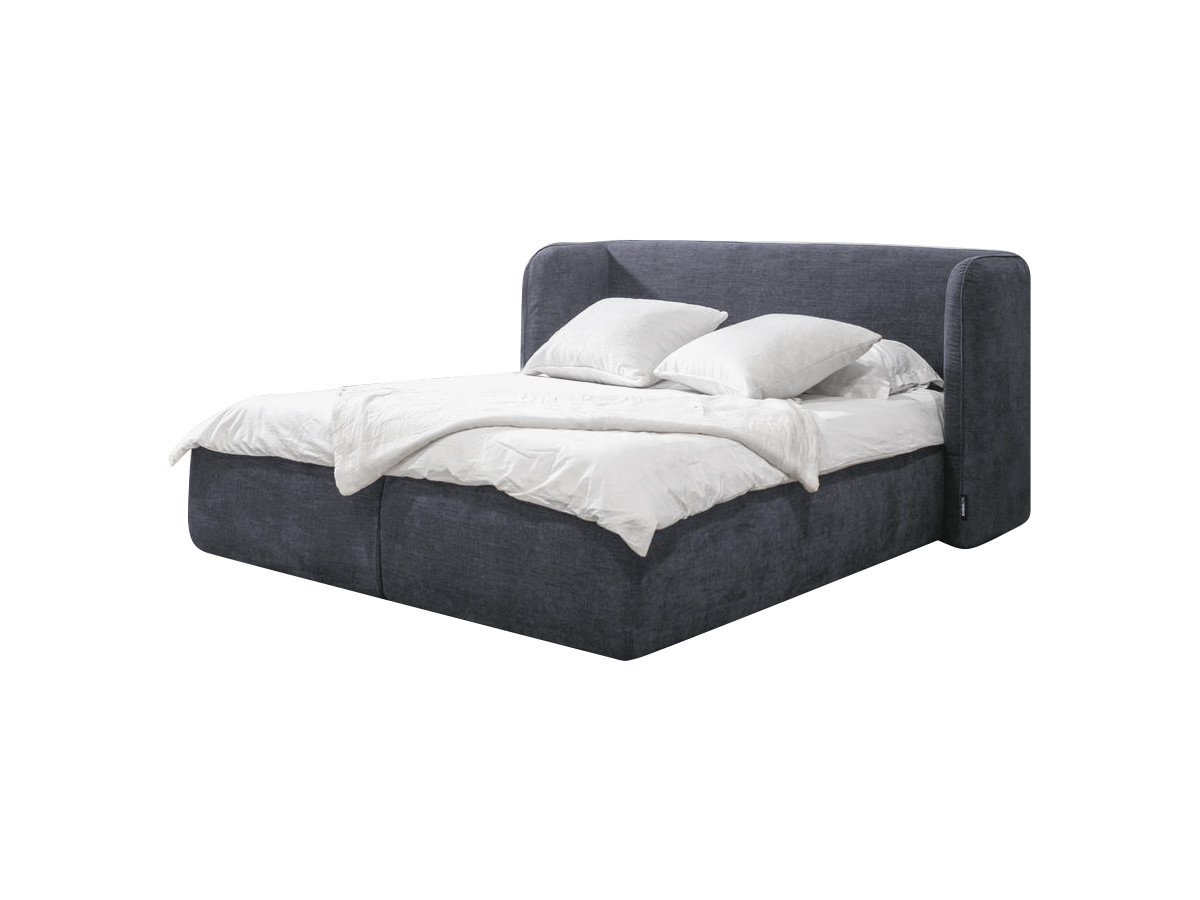 LOUISE opbergbed met gestoffeerd hoofdeinde