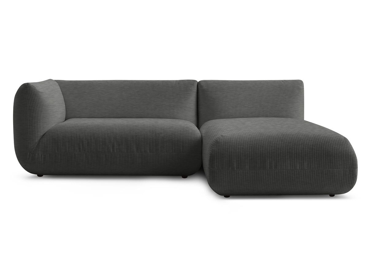Narożnik nierozkładany LECOMTE z 1 modułem 150 cm z podłokietnikiem i 1 szezlongiem bez podłokietnika