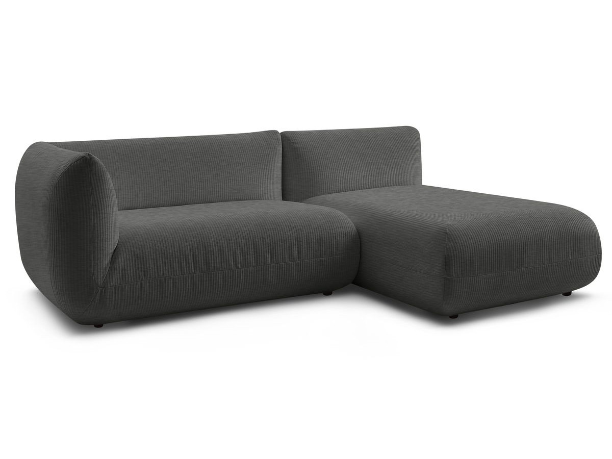 Narożnik nierozkładany LECOMTE z 1 modułem 150 cm z podłokietnikiem i 1 szezlongiem bez podłokietnika
