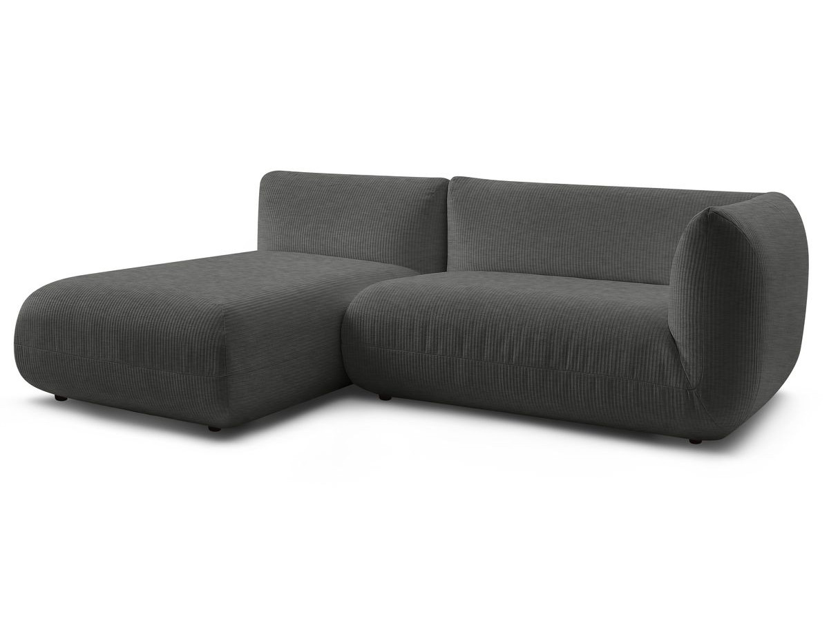 Narożnik nierozkładany LECOMTE z 1 modułem 150 cm z podłokietnikiem i 1 szezlongiem bez podłokietnika