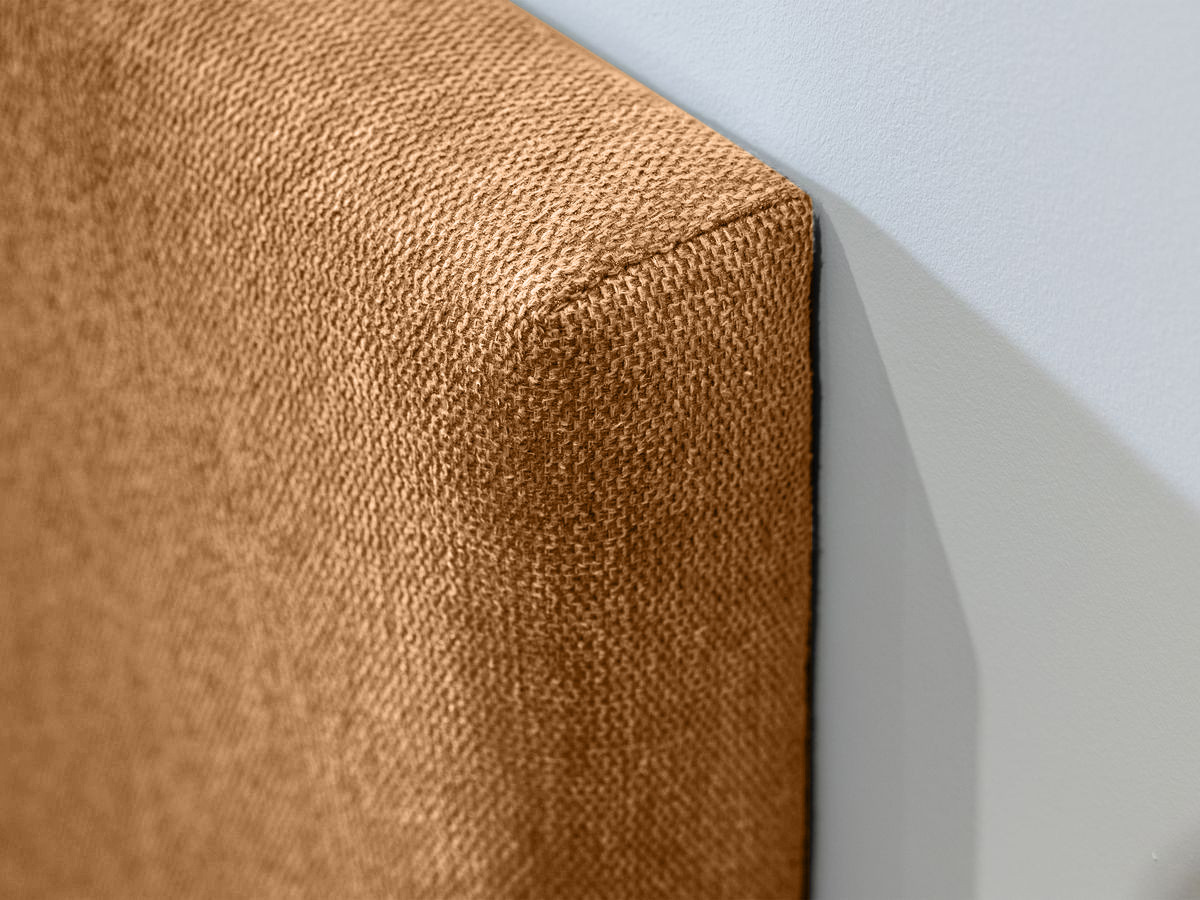 BLANDINE opbergbed in structuurstof met nachtkastjes